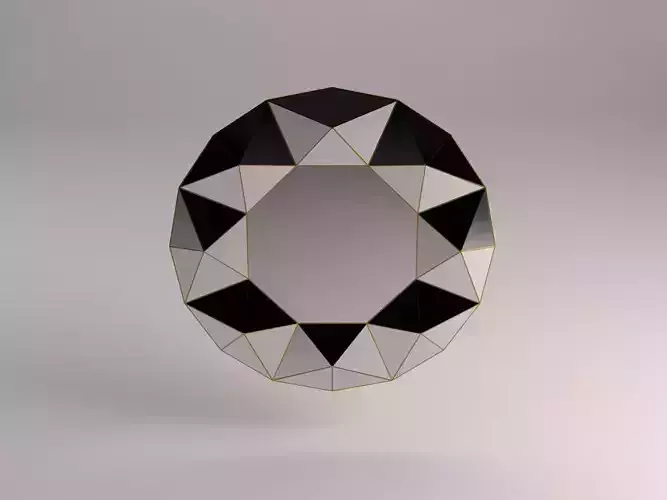 MIRROR---Triangular relief 3D model