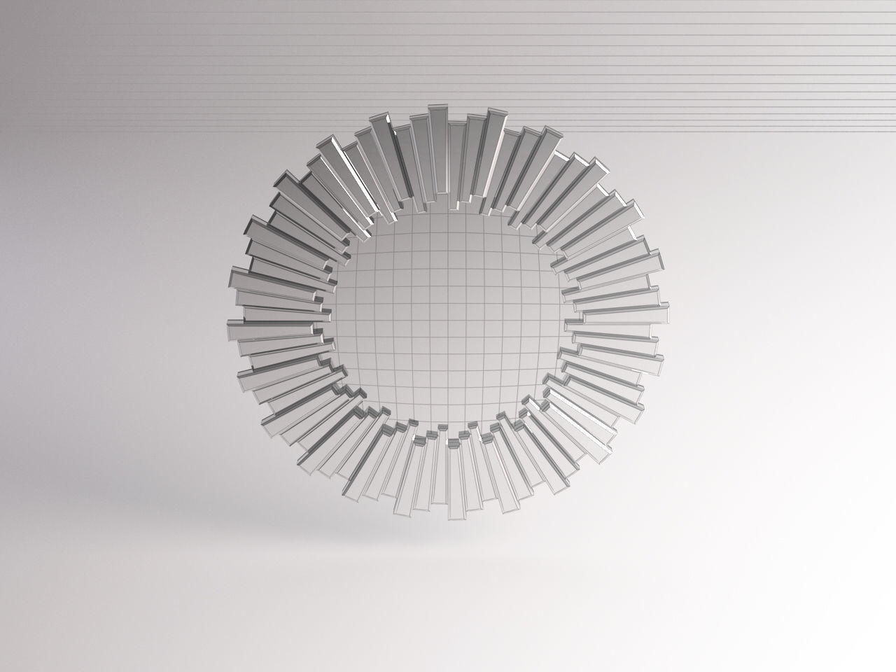 MIRROR---Sun circular mirror 3D model_2