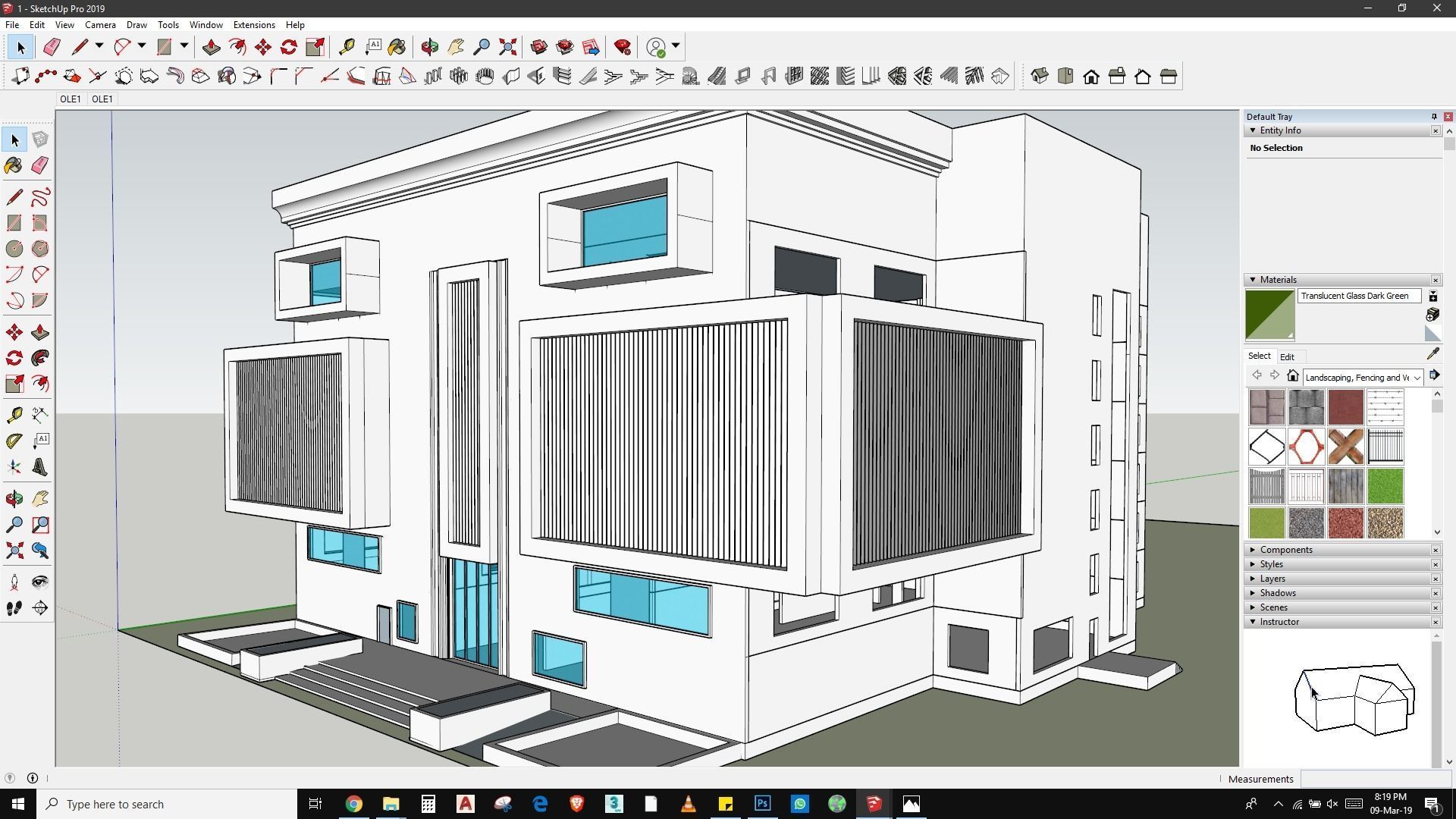 Commercial building design and rendering in lumion sketchmode 3D model_7