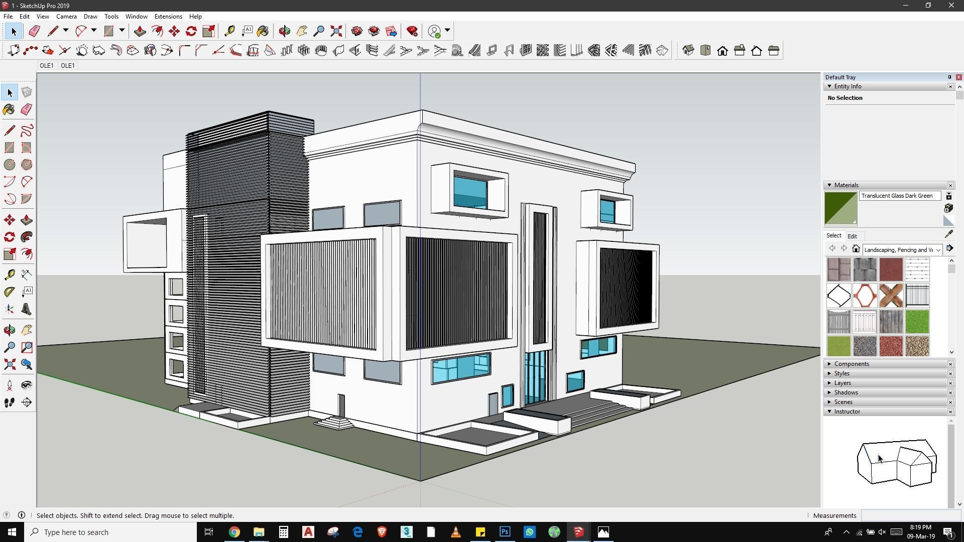 Commercial building design and rendering in lumion sketchmode 3D model_4