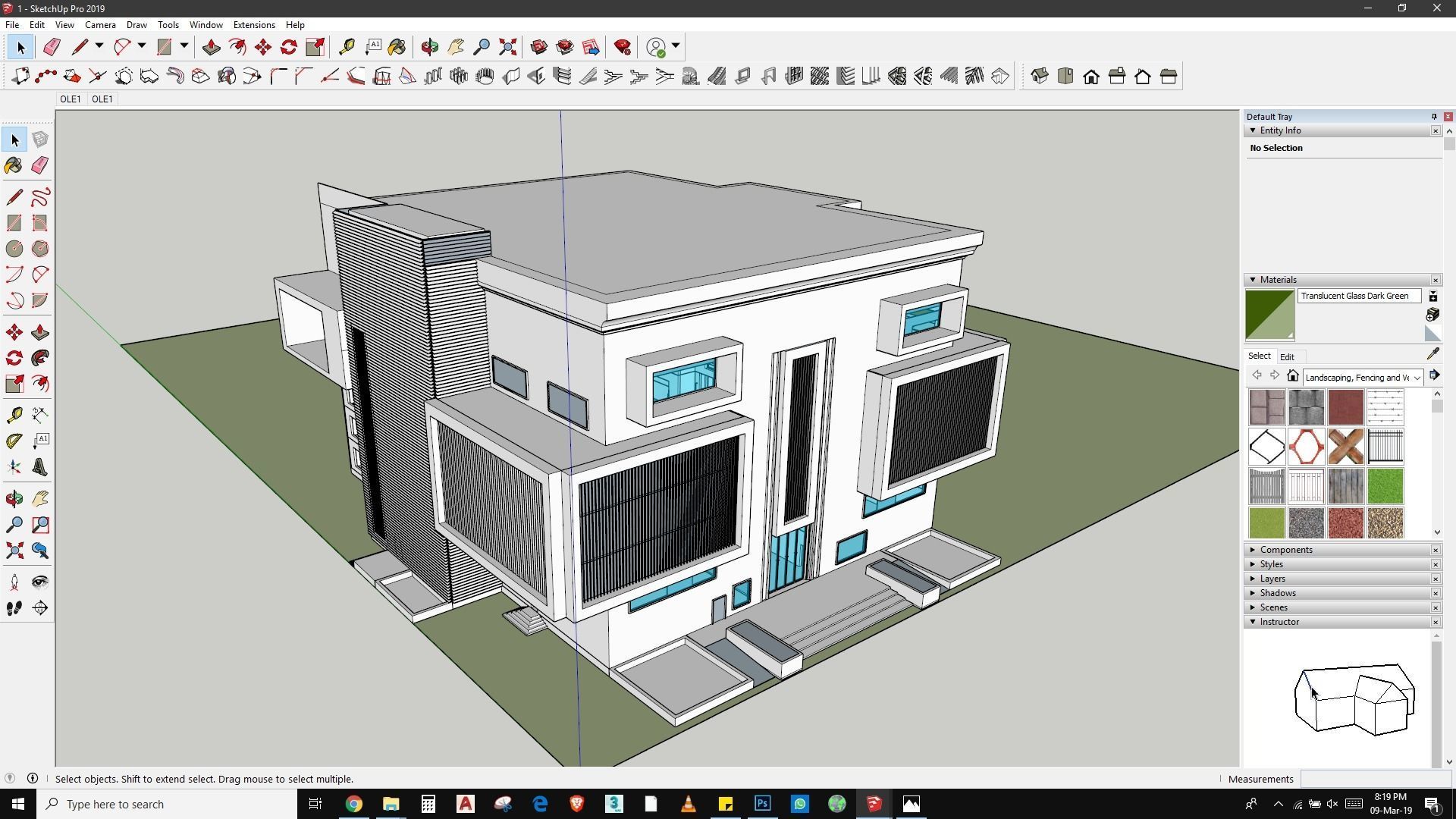 Commercial building design and rendering in lumion sketchmode 3D model_8