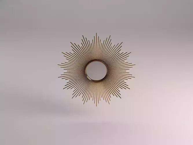 MIRROR---Sun and copper rod 3D model