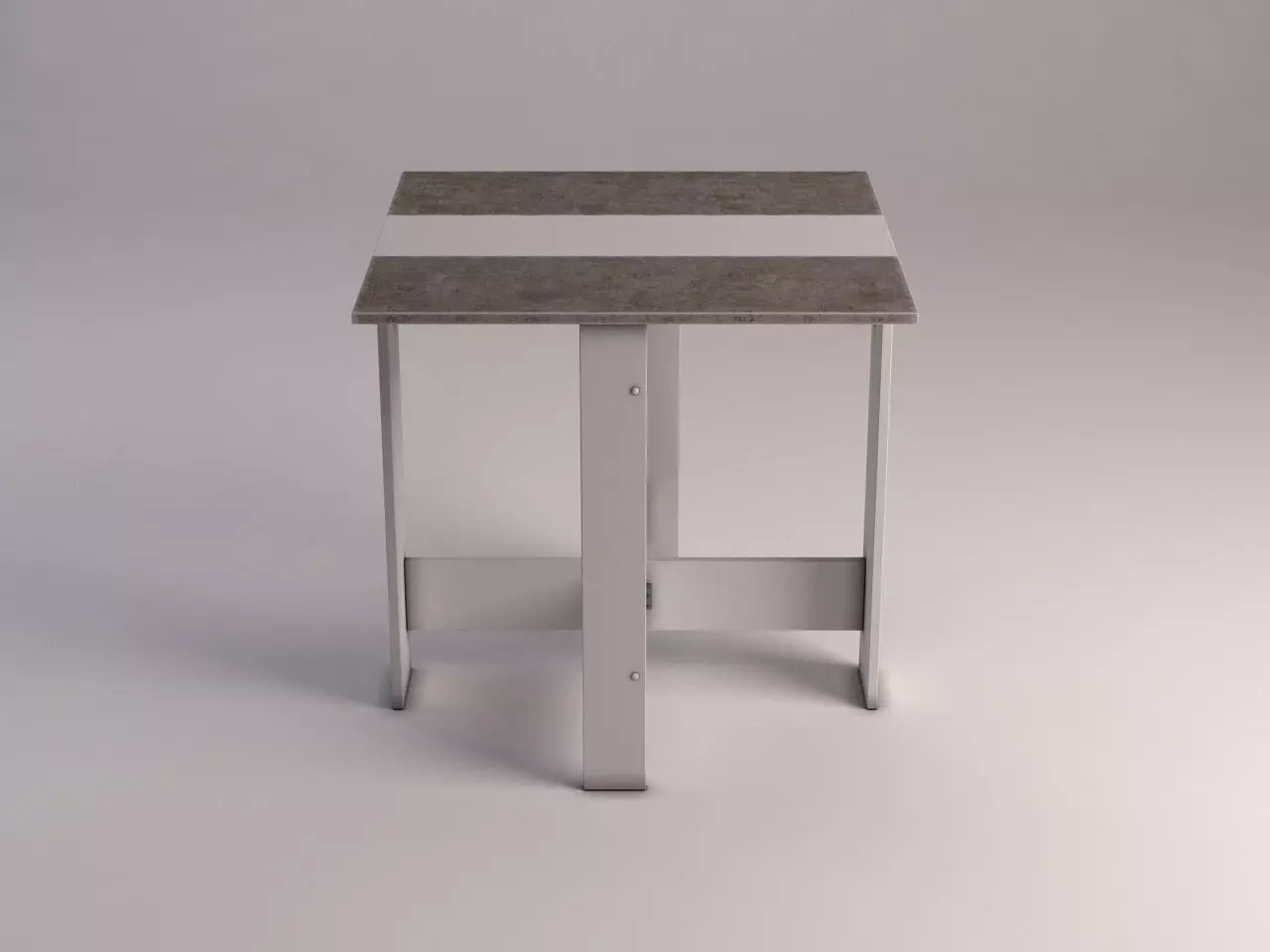 DINING TABLE---Folding table in MDF and concret 3D model_0