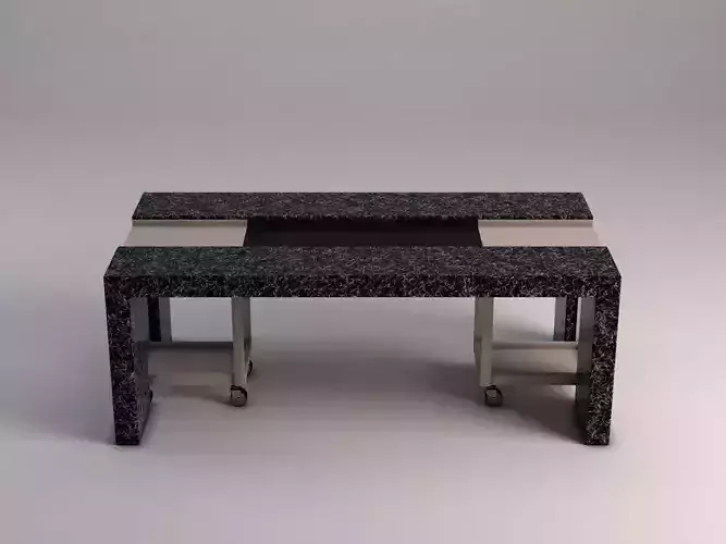 DINING TABLE---Marble support and removable part 3D model