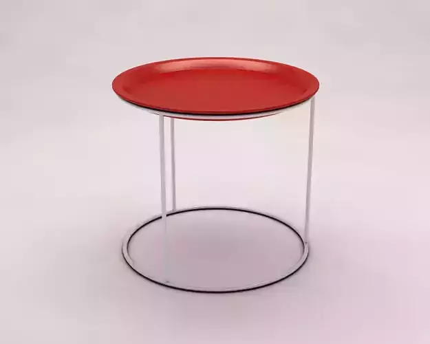 SIDE TABLE---Plate and tripod rods 3D model