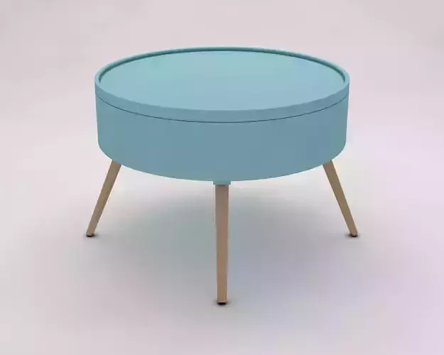SIDE TABLE---Chest and quadripod 3D model