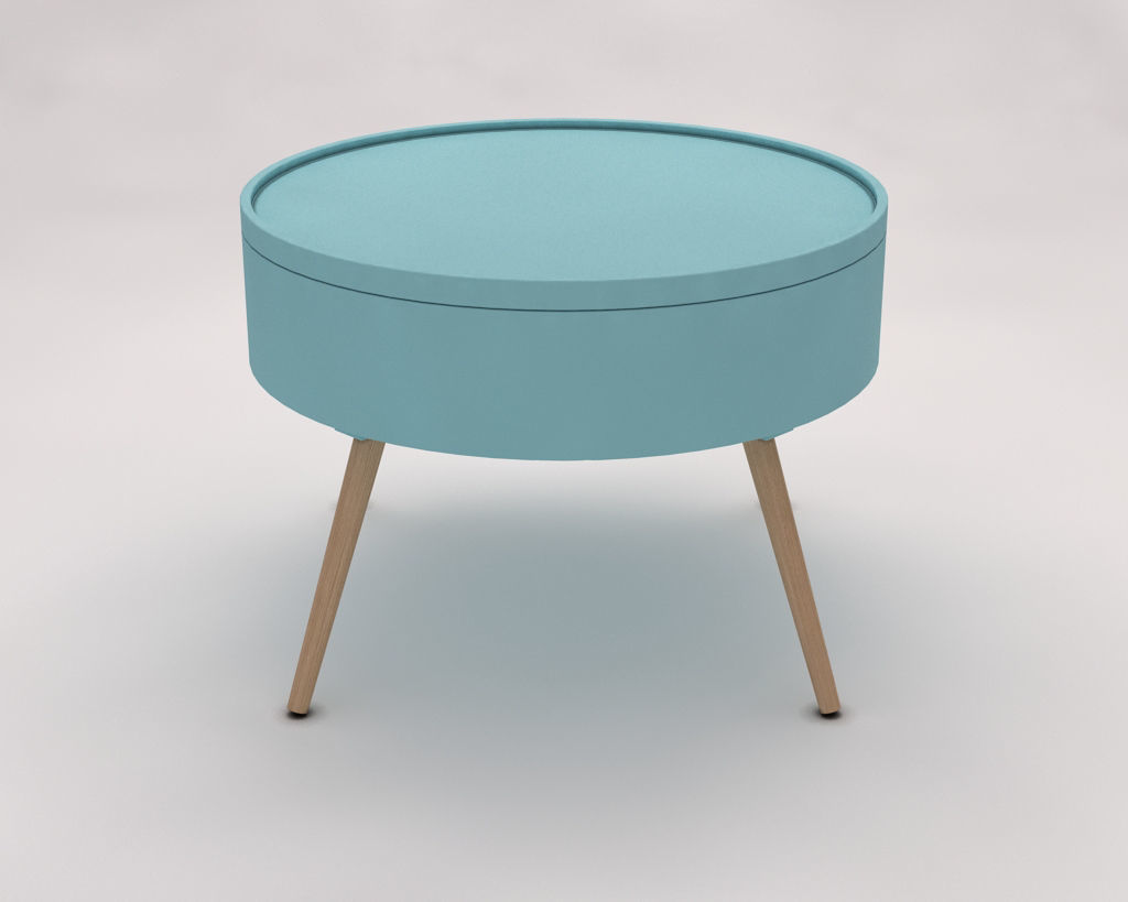 SIDE TABLE---Chest and quadripod 3D model_7
