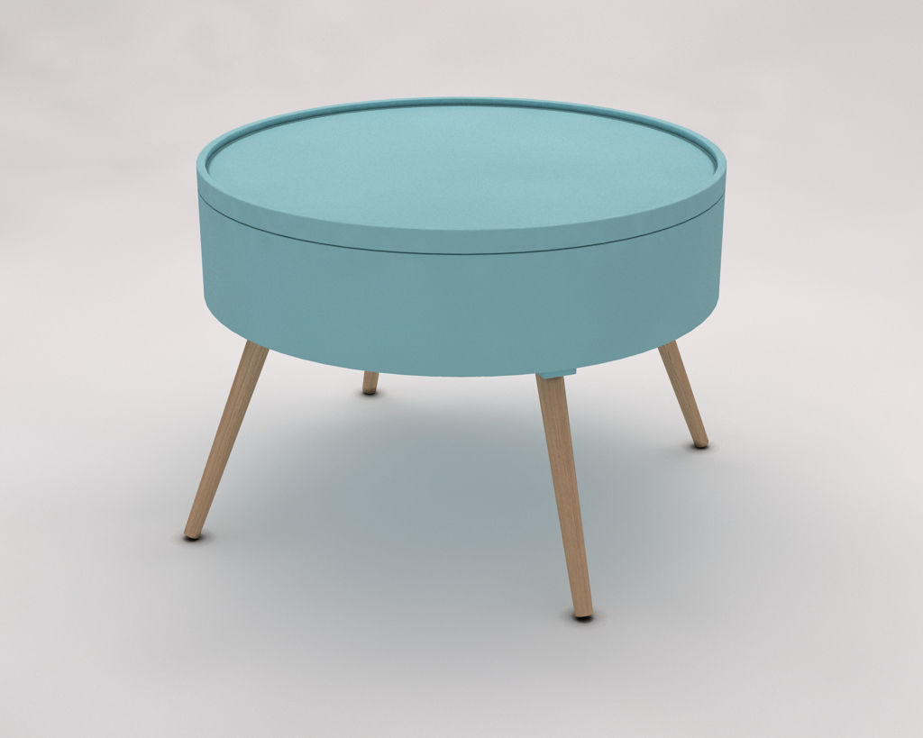 SIDE TABLE---Chest and quadripod 3D model_2