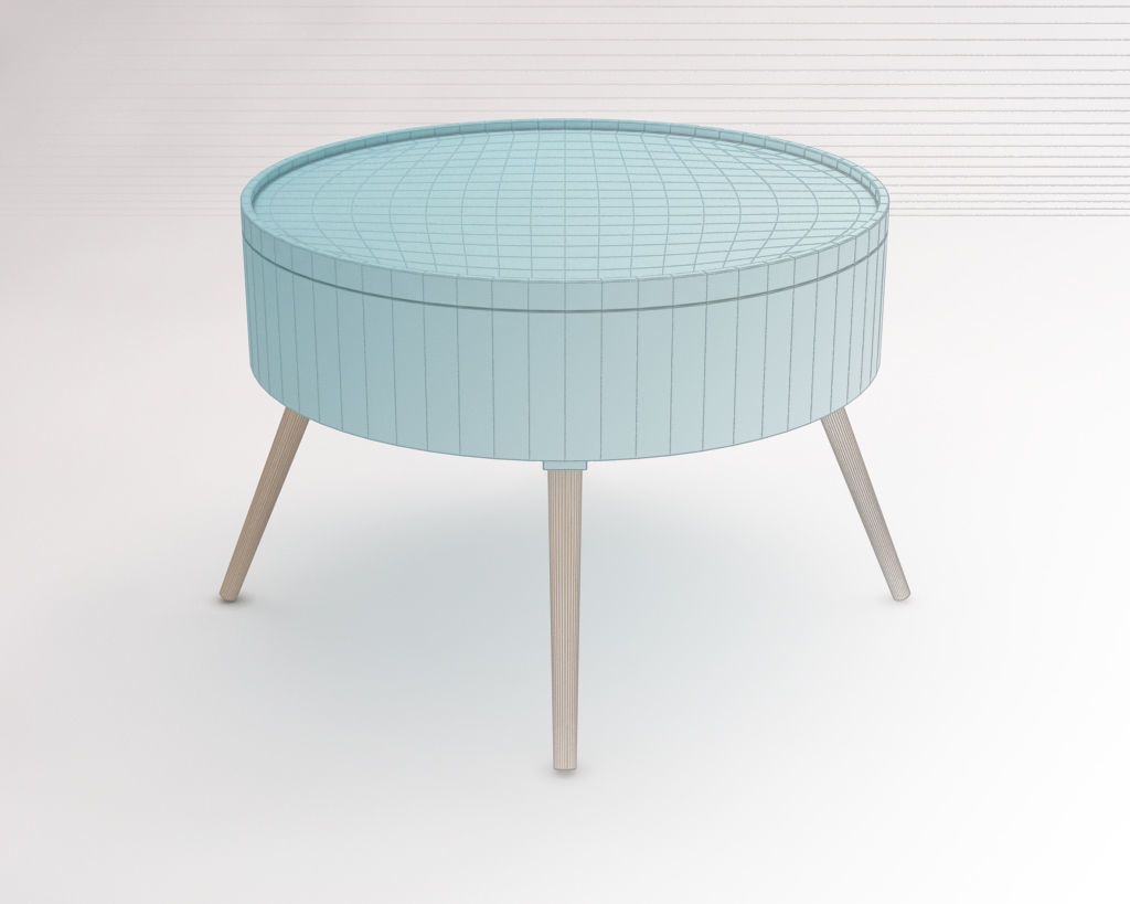 SIDE TABLE---Chest and quadripod 3D model_1