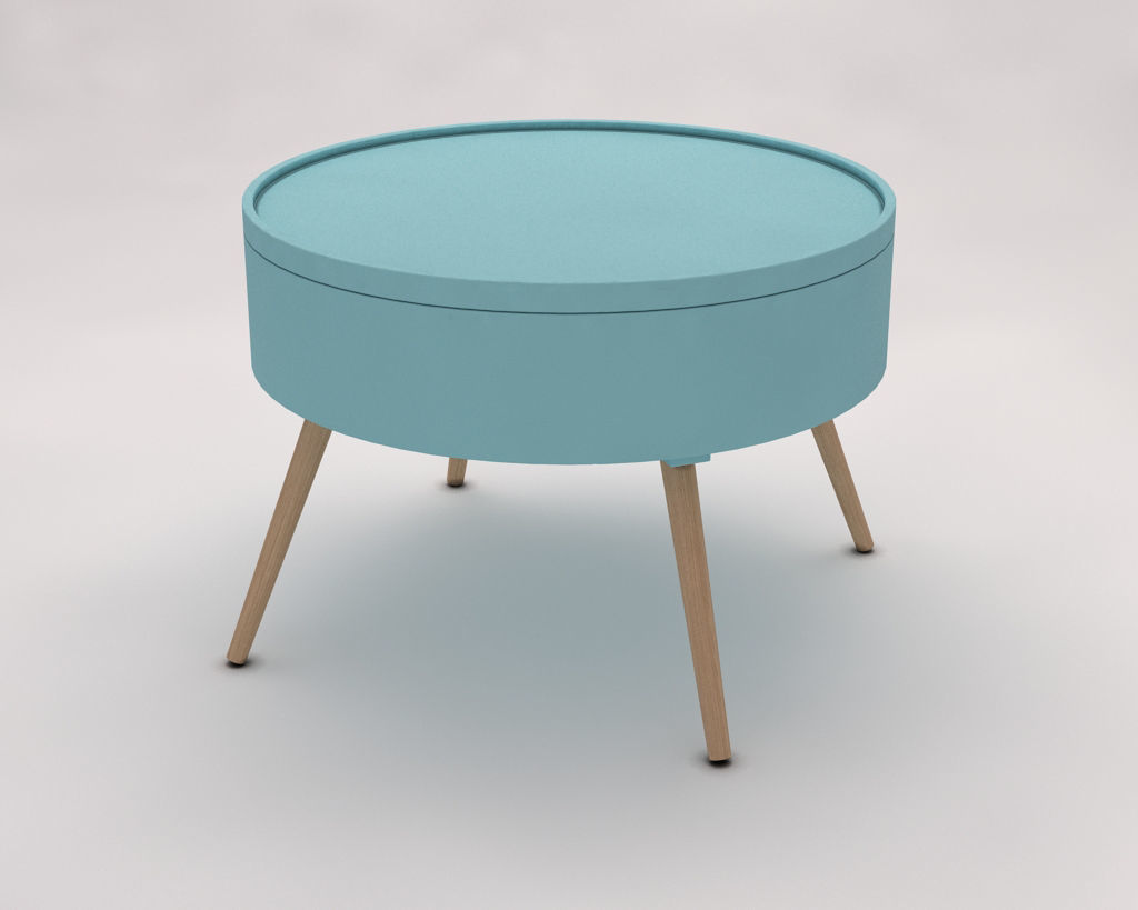 SIDE TABLE---Chest and quadripod 3D model_6