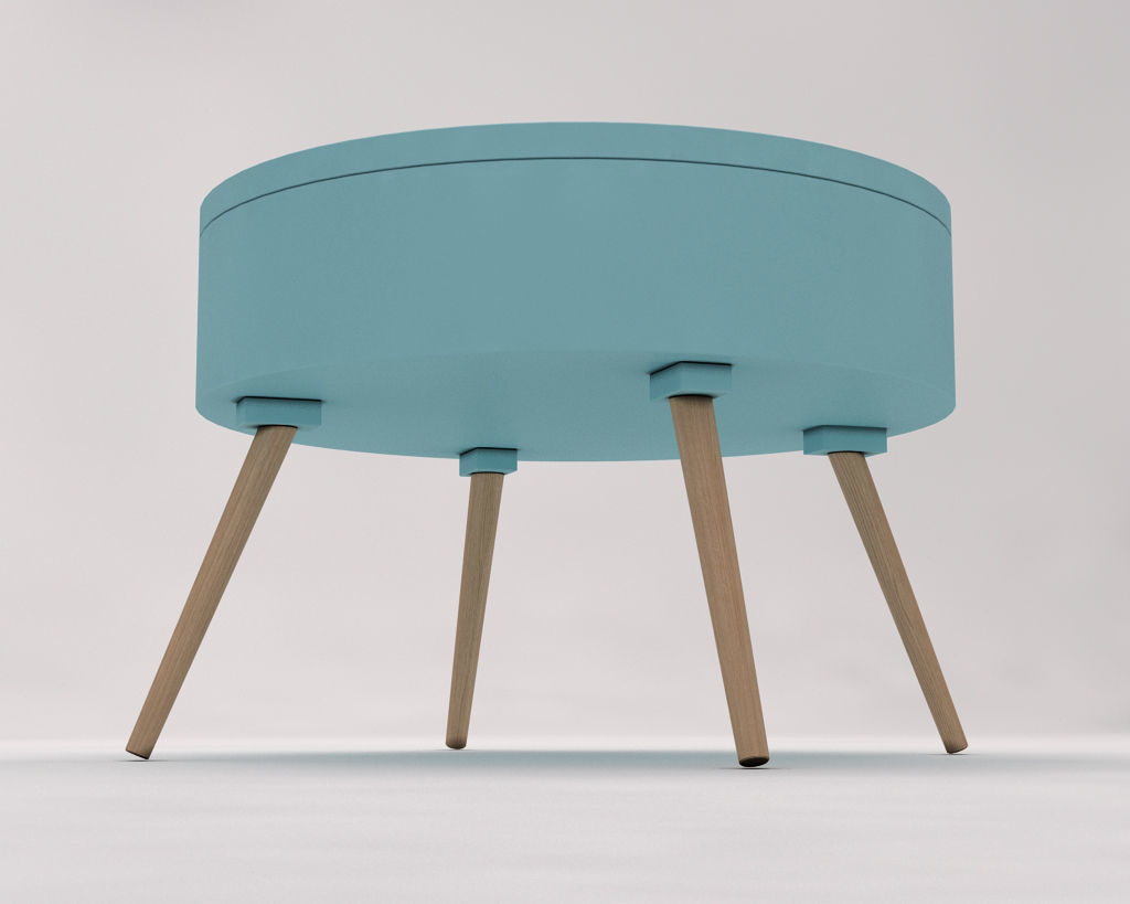 SIDE TABLE---Chest and quadripod 3D model_15
