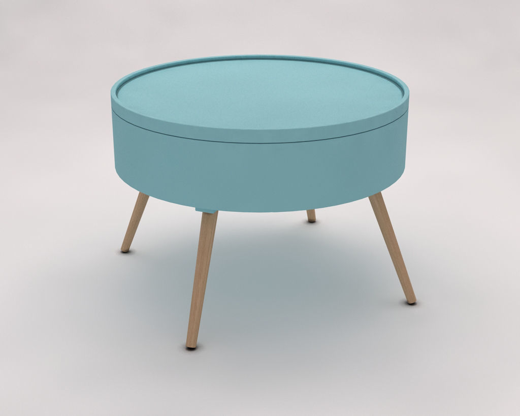 SIDE TABLE---Chest and quadripod 3D model_4
