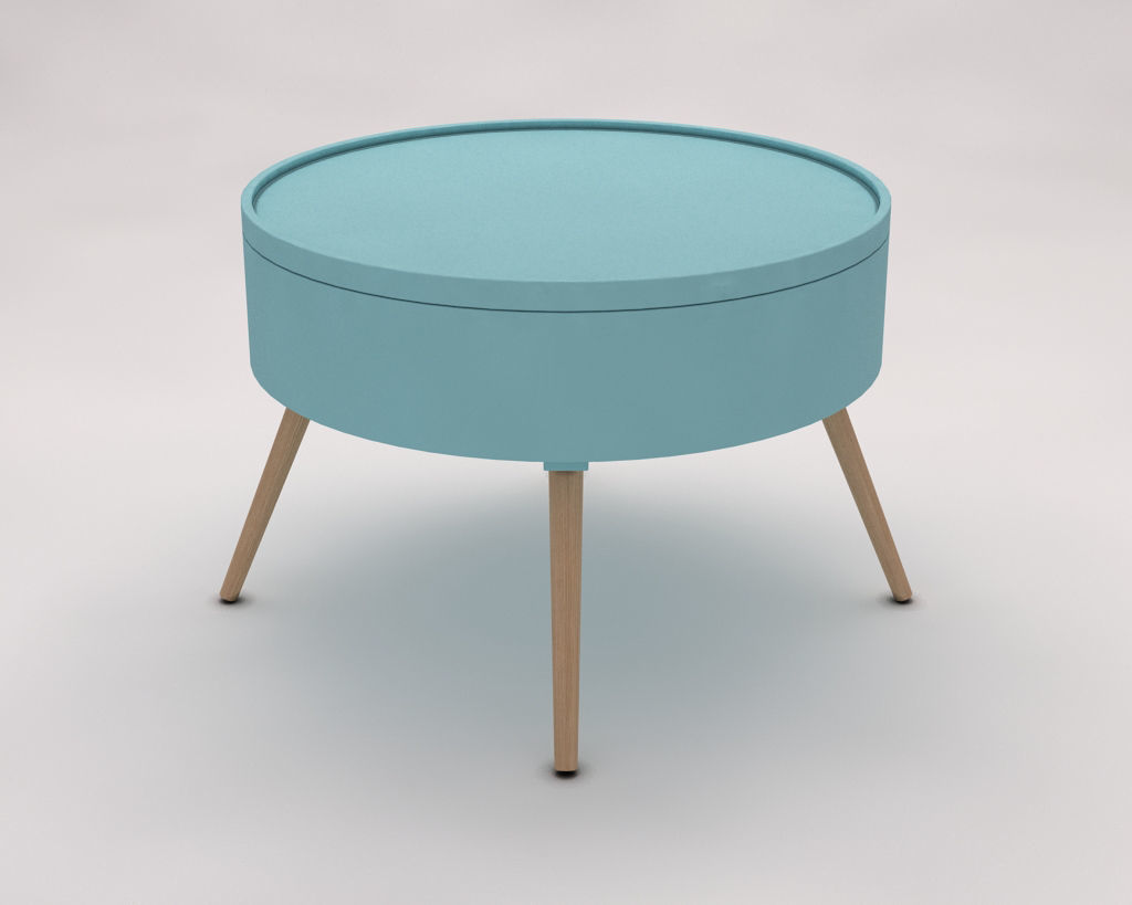 SIDE TABLE---Chest and quadripod 3D model_9