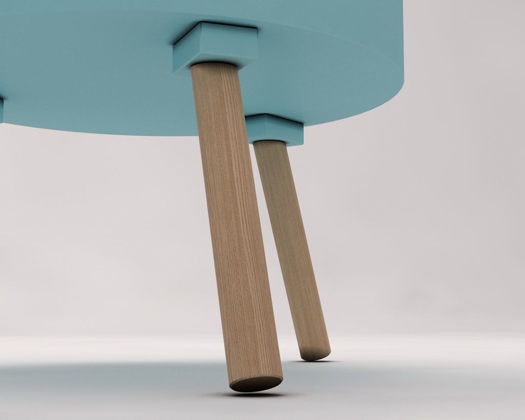 SIDE TABLE---Chest and tripod 3D model_16