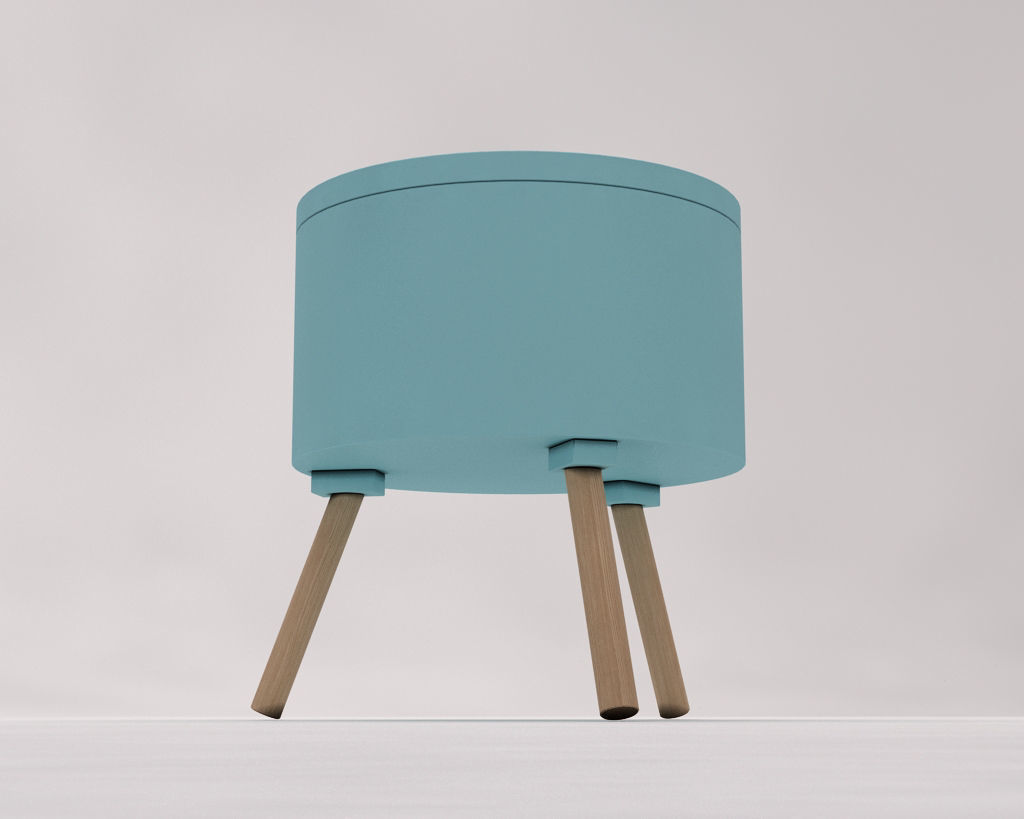 SIDE TABLE---Chest and tripod 3D model_15