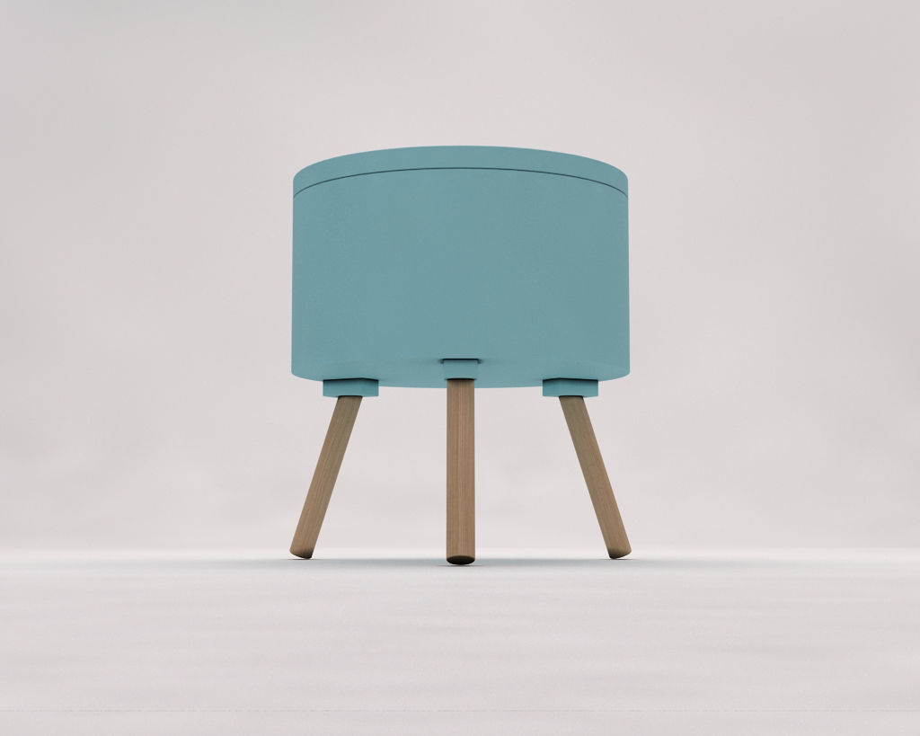 SIDE TABLE---Chest and tripod 3D model_14
