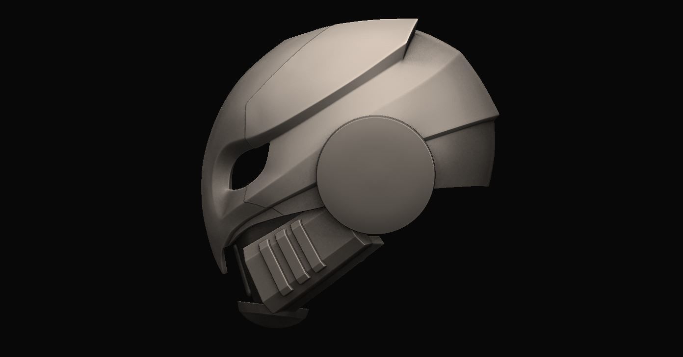 Celestial Nighthawk exotic helmet 3D print model_2