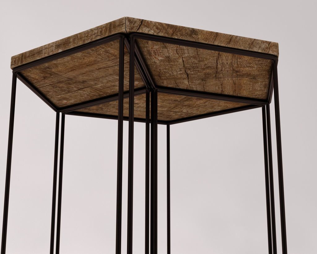 SIDE TABLE---Parallelogram built-in 3D model_17