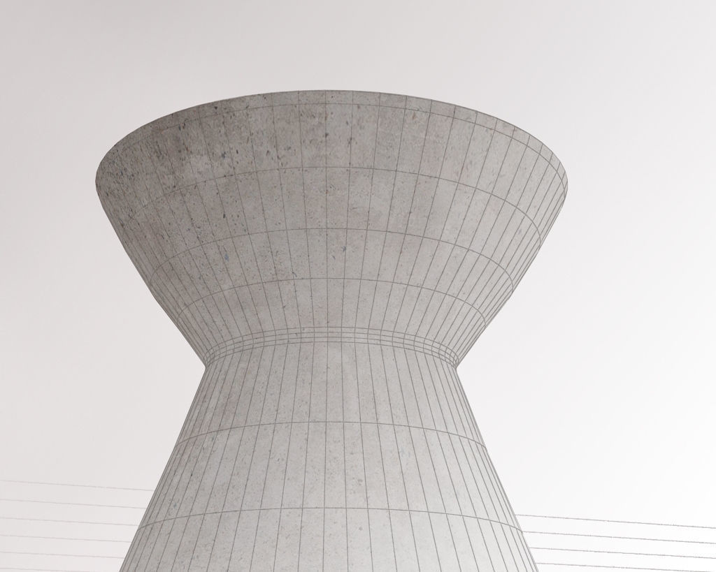 SIDE TABLE---Concrete hourglass 3D model_18