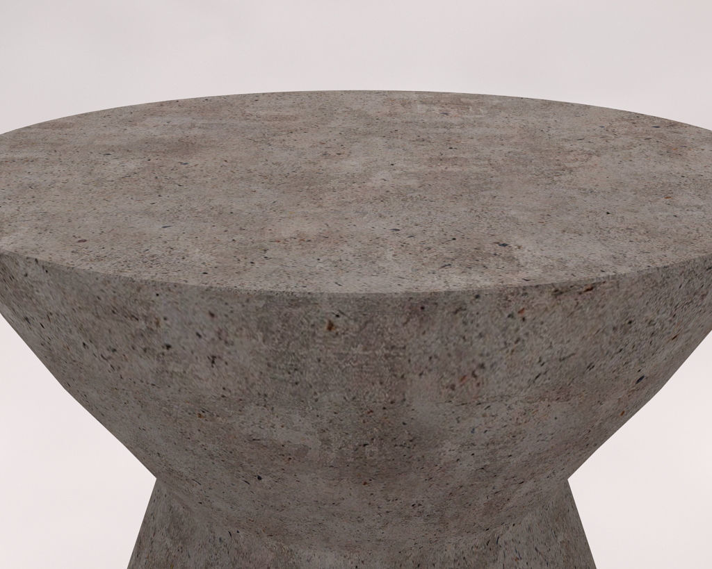 SIDE TABLE---Concrete hourglass 3D model_13