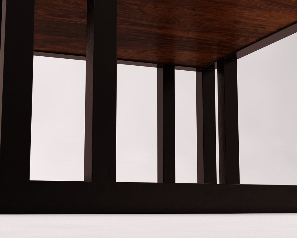 LOUNGE TABLE---Double Square in wood 3D model_18