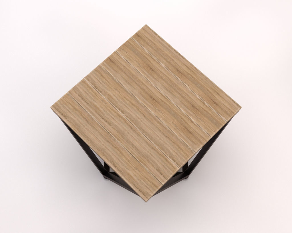 LOUNGE TABLE---Diamond support in wood 3D model_19