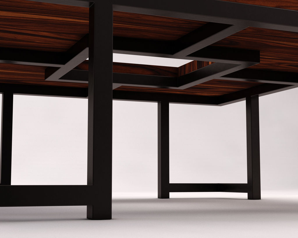 LOUNGE TABLE---Square support with hole 3D model_18