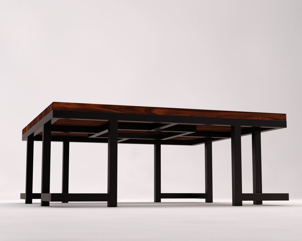 LOUNGE TABLE---Square support with hole 3D model_16