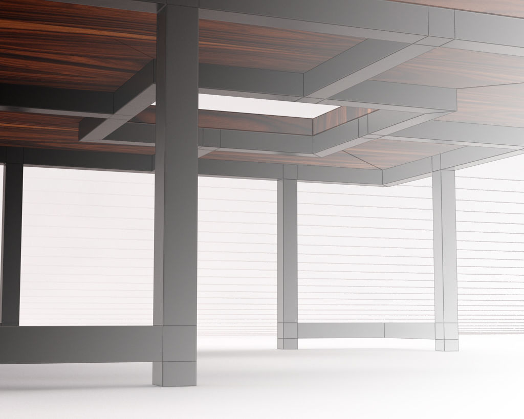 LOUNGE TABLE---Square support with hole 3D model_19