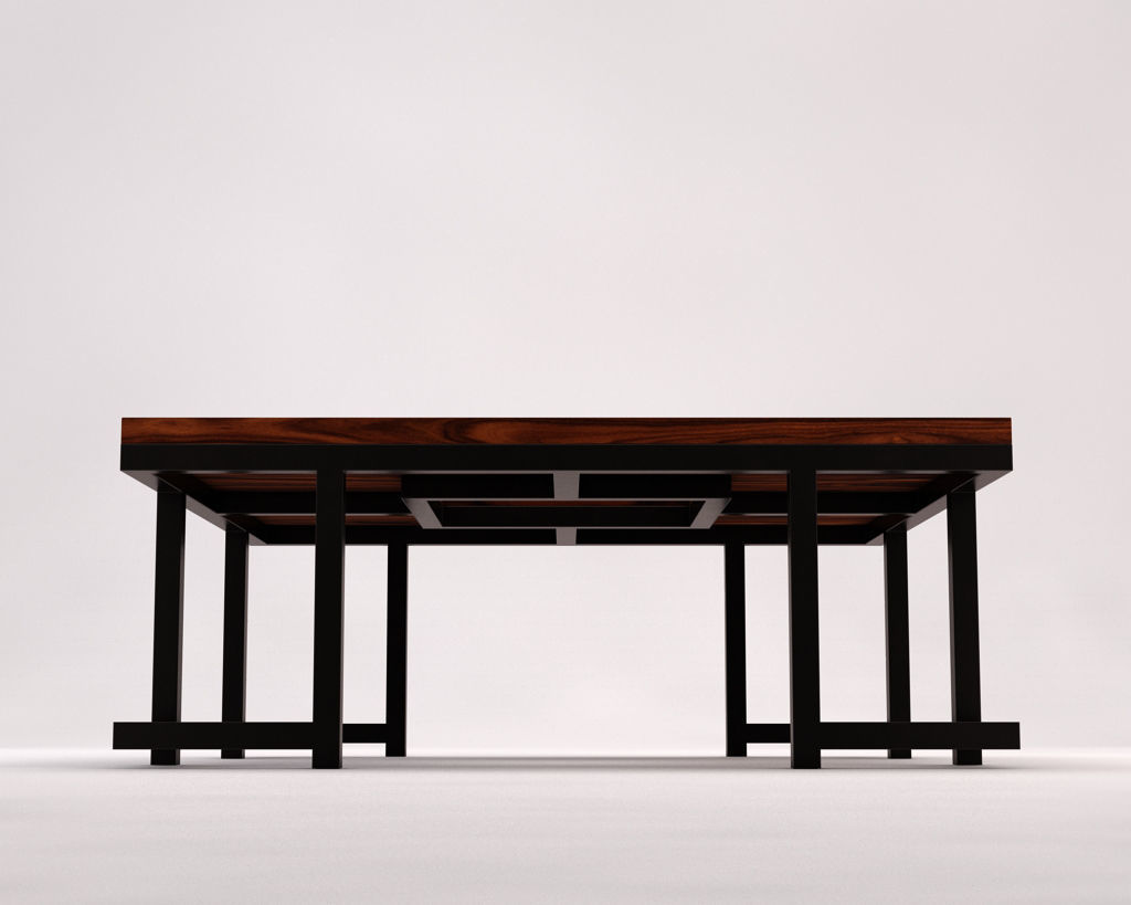 LOUNGE TABLE---Square support with hole 3D model_15