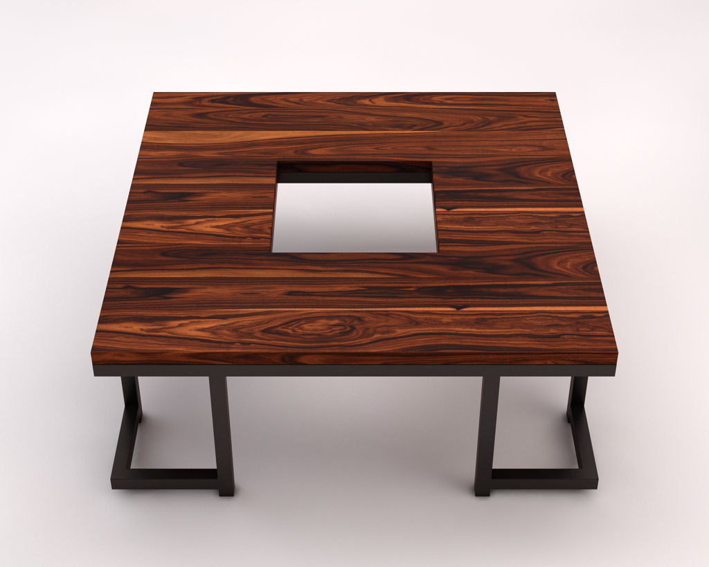 LOUNGE TABLE---Square support with hole 3D model_11