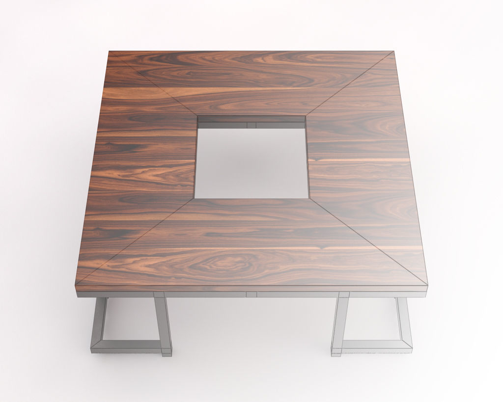LOUNGE TABLE---Square support with hole 3D model_13
