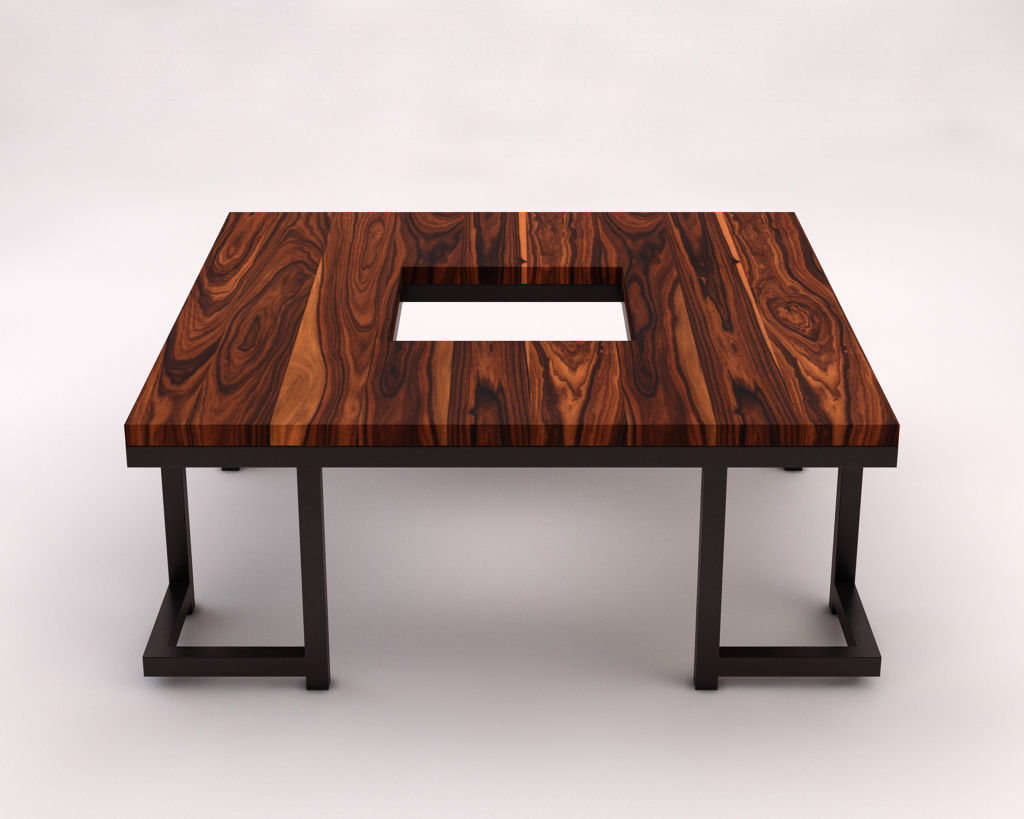 LOUNGE TABLE---Square support with hole 3D model_6