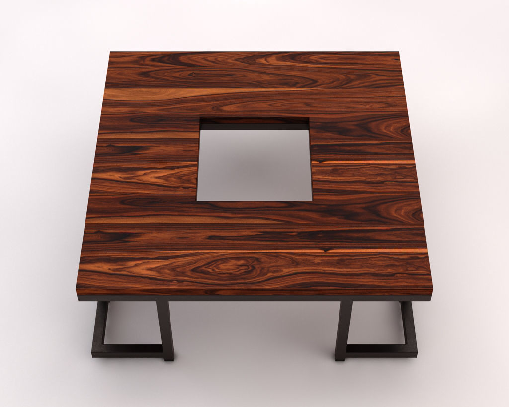 LOUNGE TABLE---Square support with hole 3D model_12