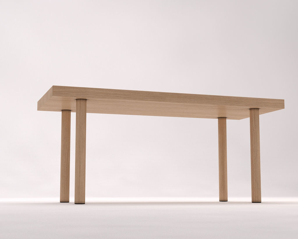 LOUNGE TABLE---Rectangular and screwed foot 3D model_17