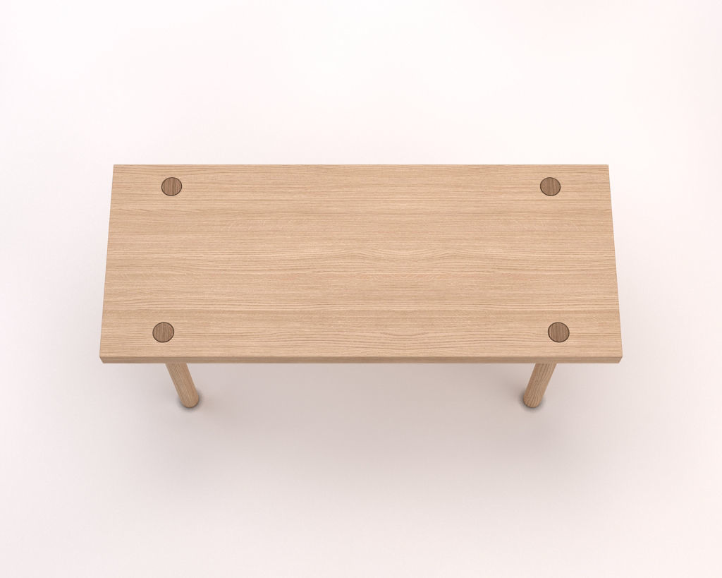 LOUNGE TABLE---Rectangular and screwed foot 3D model_20