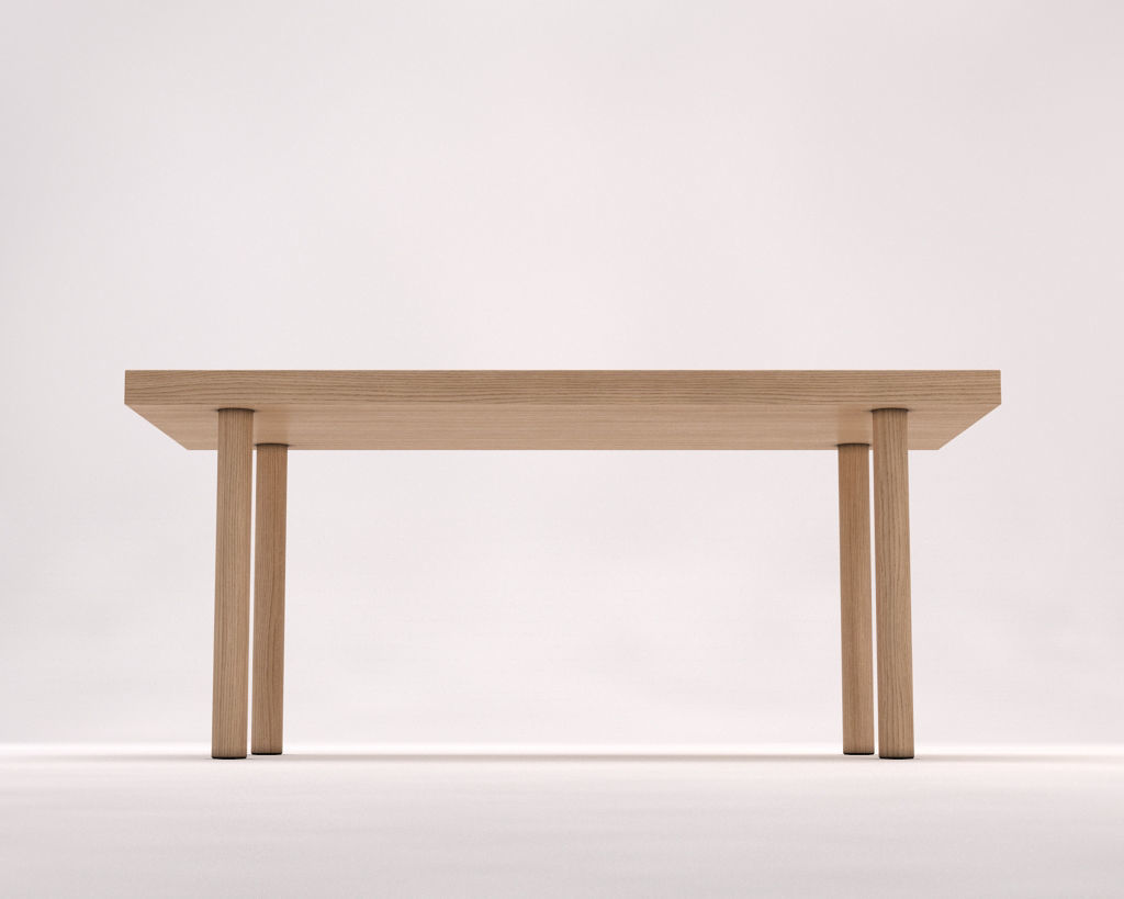 LOUNGE TABLE---Rectangular and screwed foot 3D model_16