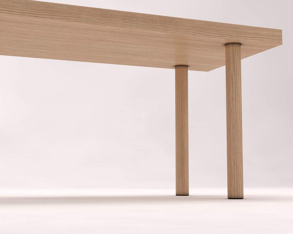 LOUNGE TABLE---Rectangular and screwed foot 3D model_18