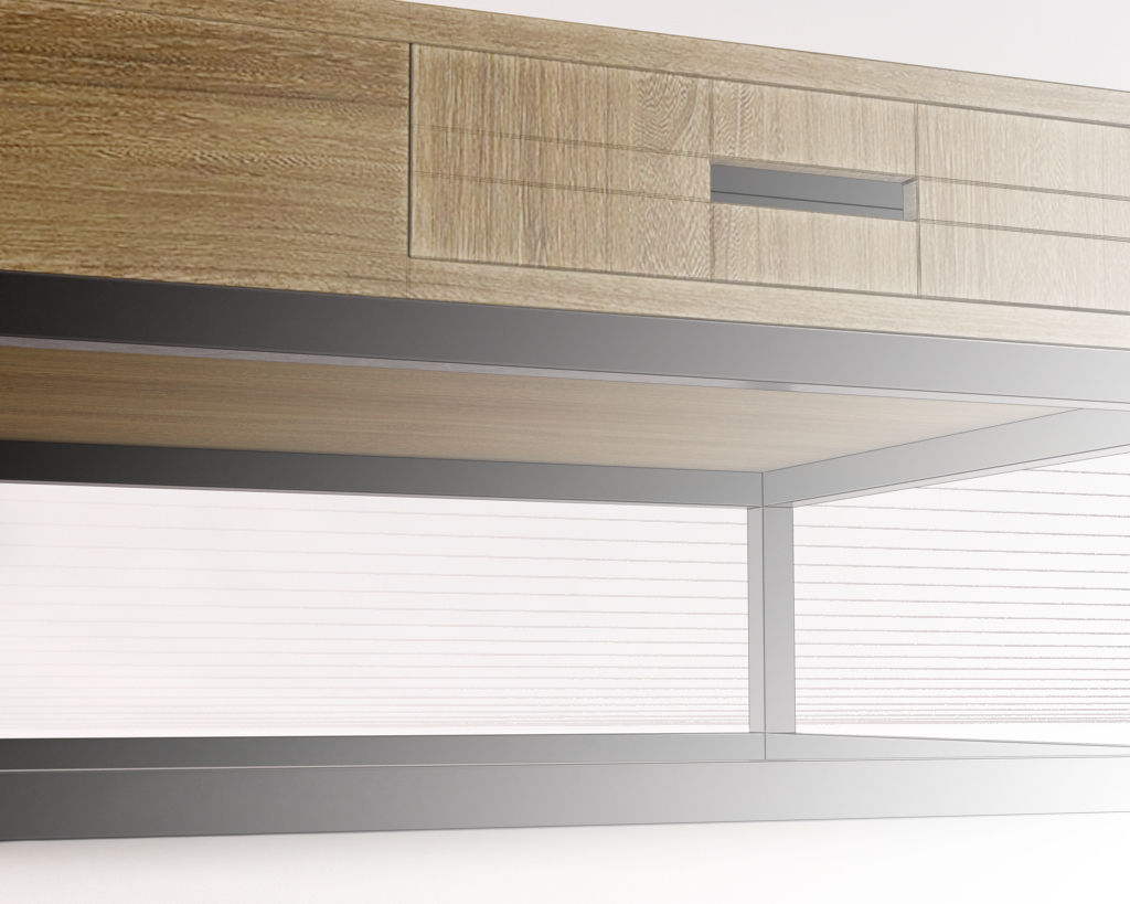 LOUNGE TABLE---Rectangular and 4 drawers 3D model_21