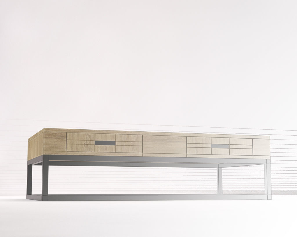 LOUNGE TABLE---Rectangular and 4 drawers 3D model_19