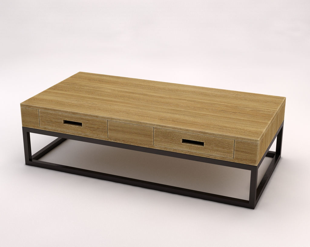 LOUNGE TABLE---Rectangular and 4 drawers 3D model_10