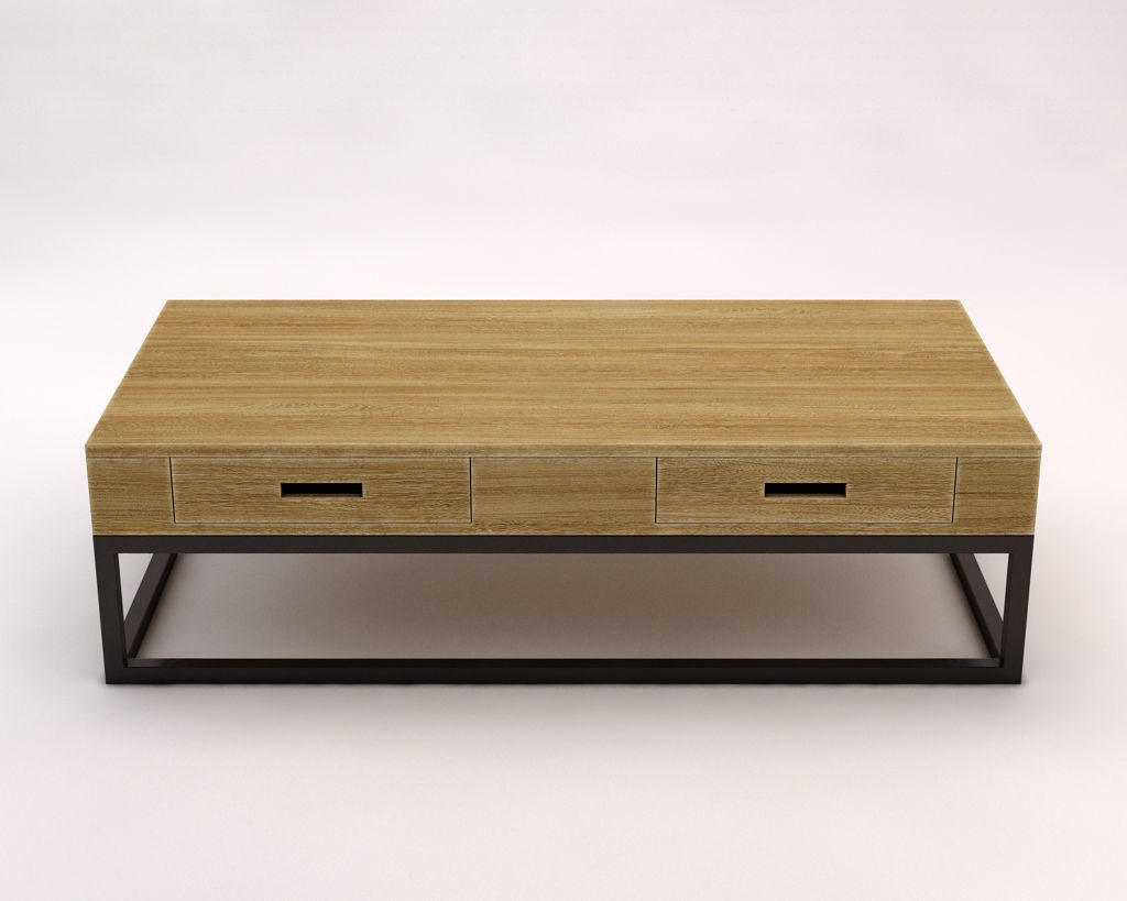 LOUNGE TABLE---Rectangular and 4 drawers 3D model_11