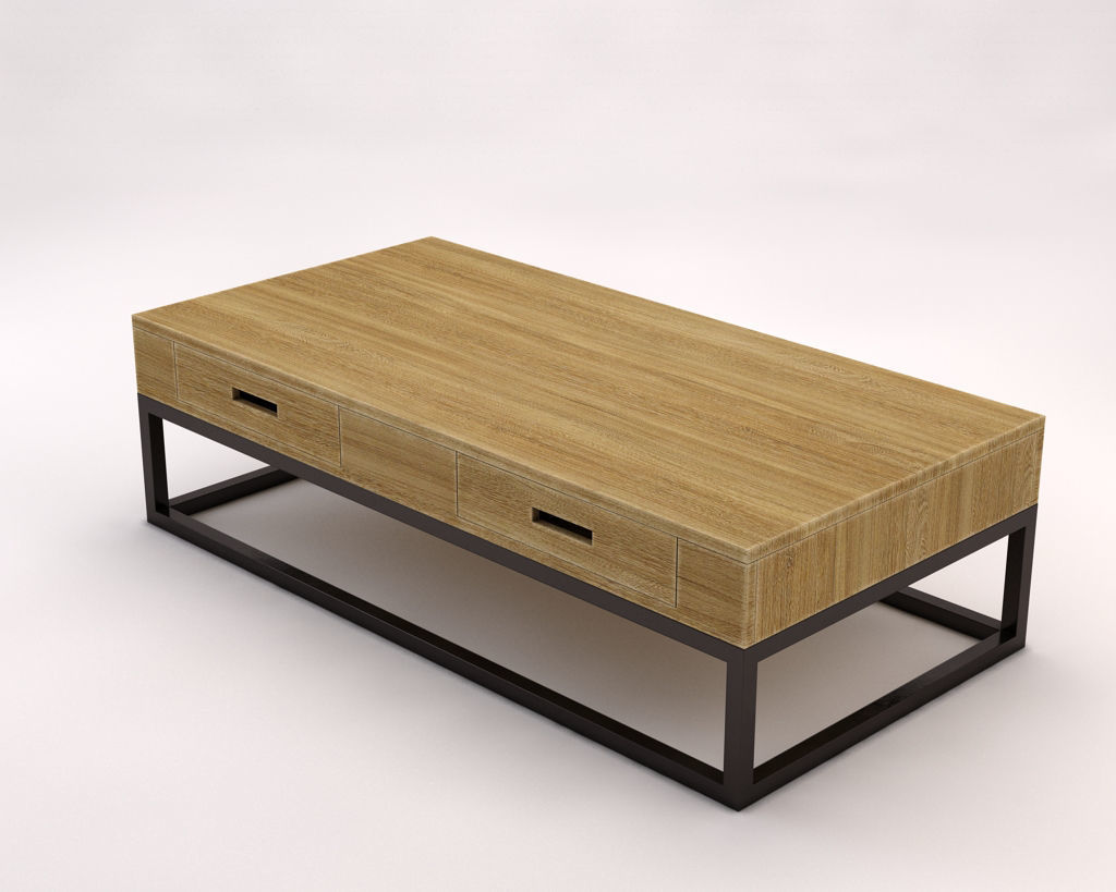 LOUNGE TABLE---Rectangular and 4 drawers 3D model_9