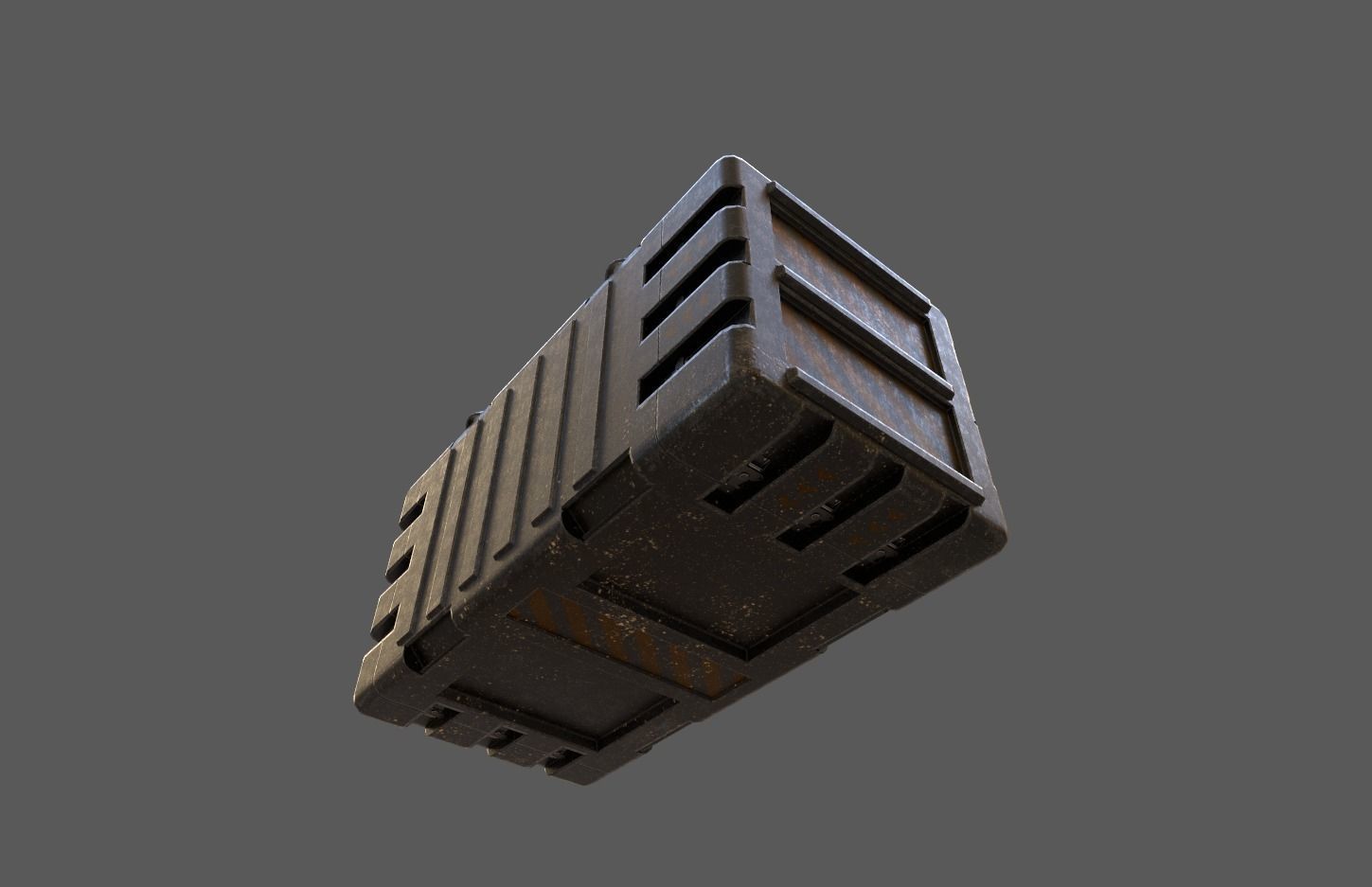 Sci-Fi Crete Low-poly 3D model_4