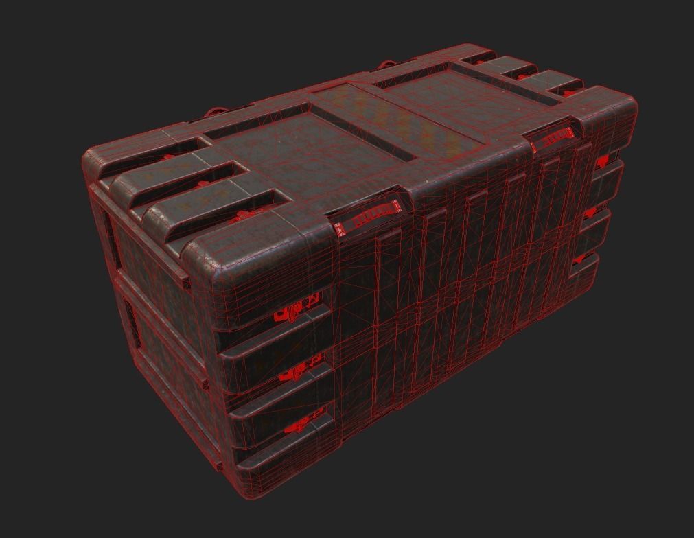 Sci-Fi Crete Low-poly 3D model_8