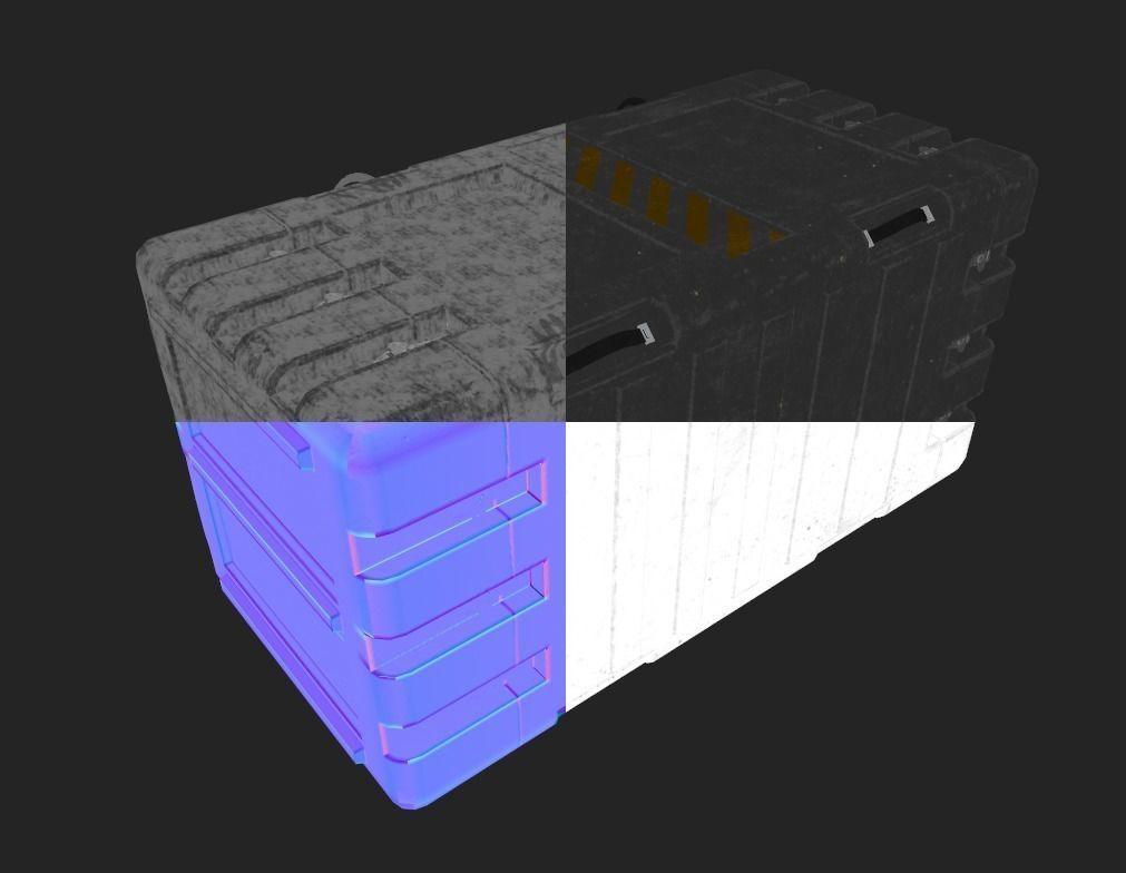 Sci-Fi Crete Low-poly 3D model_7