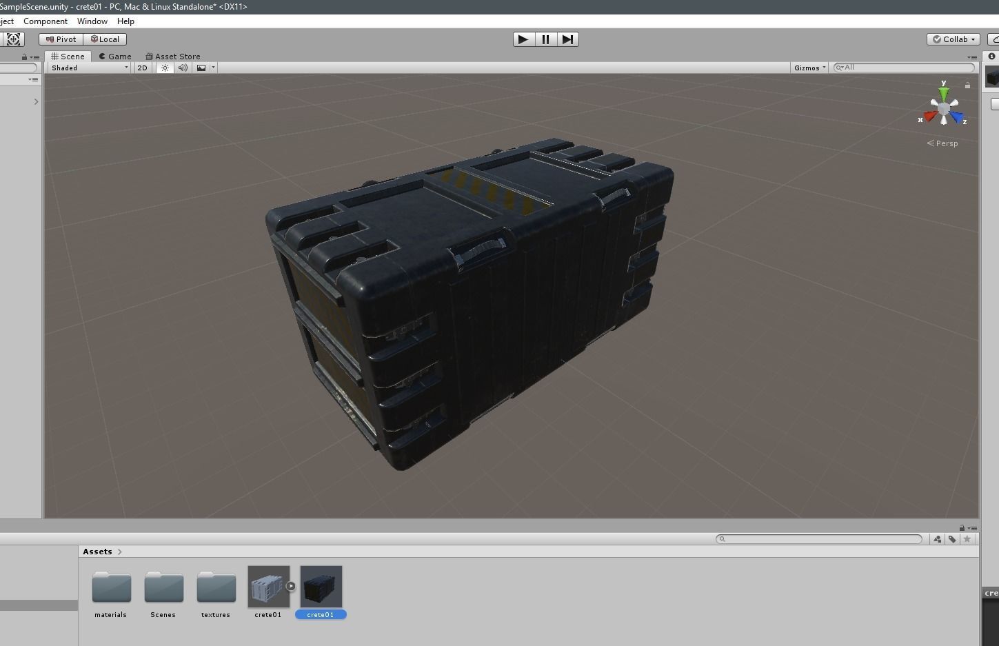 Sci-Fi Crete Low-poly 3D model_6