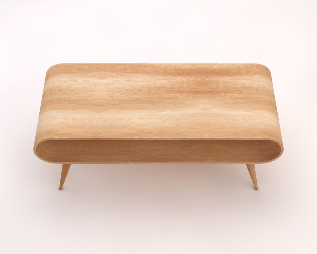 LOUNGE TABLE---Rectangular with a niche 3D model_13