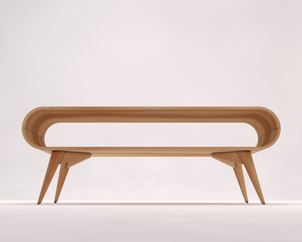 LOUNGE TABLE---Rectangular with a niche 3D model_16