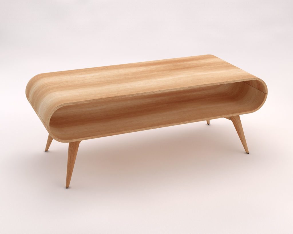 LOUNGE TABLE---Rectangular with a niche 3D model_2